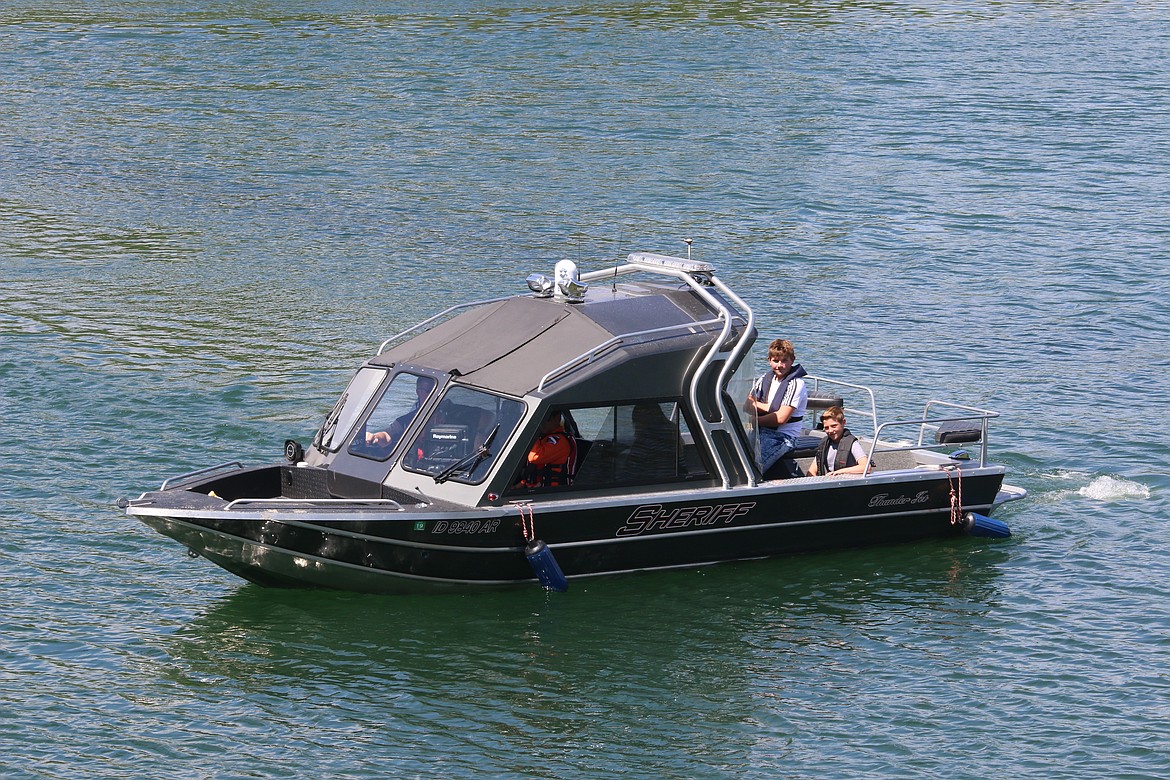 Photo by MANDI BATEMAN
The brothers get treated to ride in style on the Kootenai River.