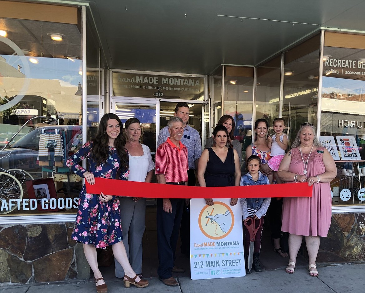 POLSON CHAMBER of Commerce members celebrated the new Main Street business with a ribbon-cutting ceremony July 1. (photos by Carolyn Hidy/Lake County Leader)