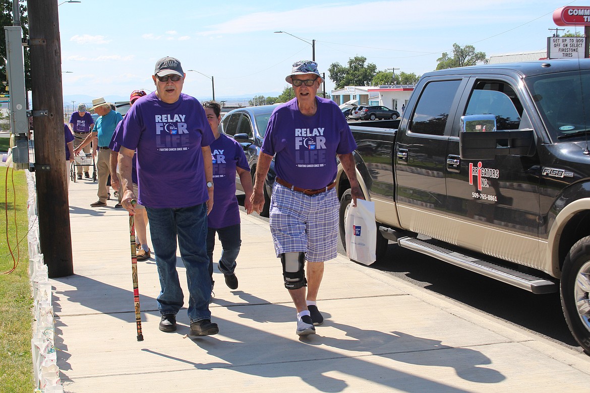 Cheryl Schweizer/Sun Tribune
In Relay for Life cancer patients/survivors are the stars and Saturday in Othello was no different.