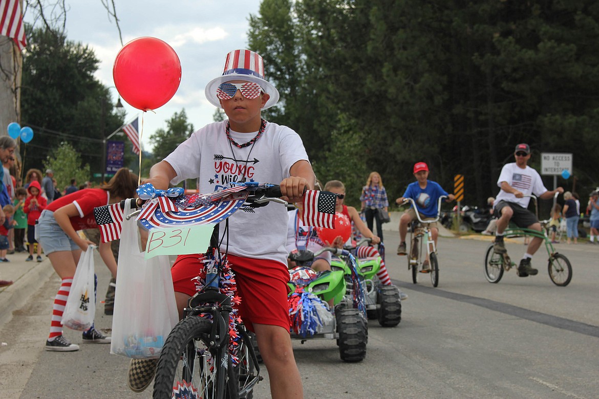 VEHICLES of all kinds took part in the Fourth of July parade in St. Regis. (Maggie Dresser/Mineral Independent)