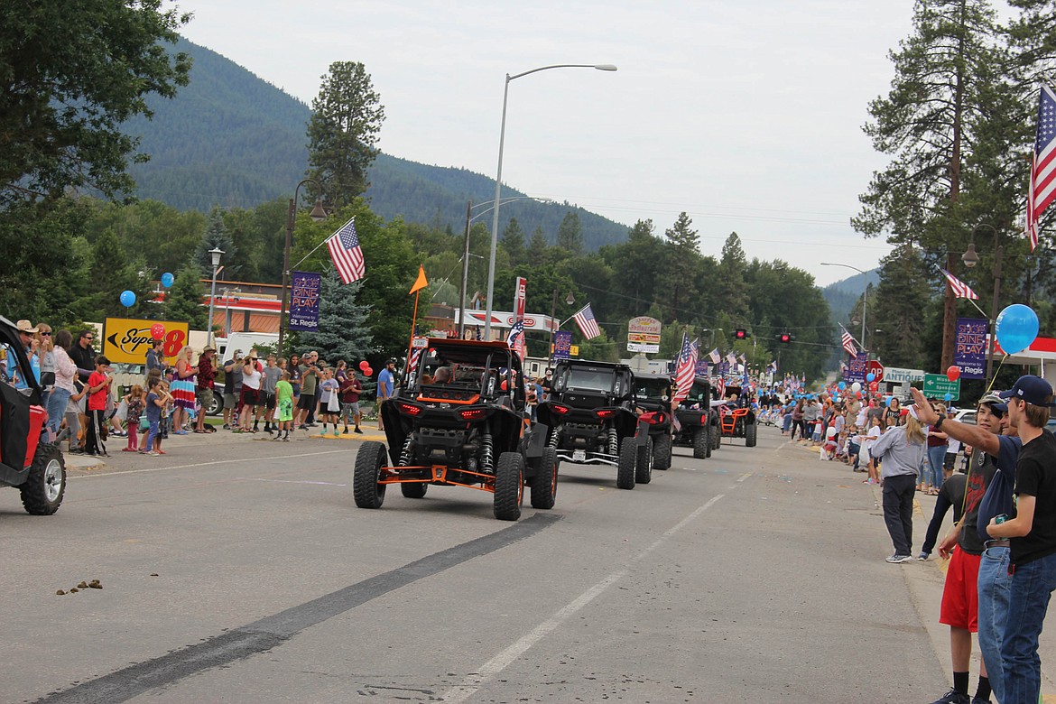 ATV&#146;s cruise along during the St. Regis Fourth of July parade. (Maggie Dresser/Mineral Independent)