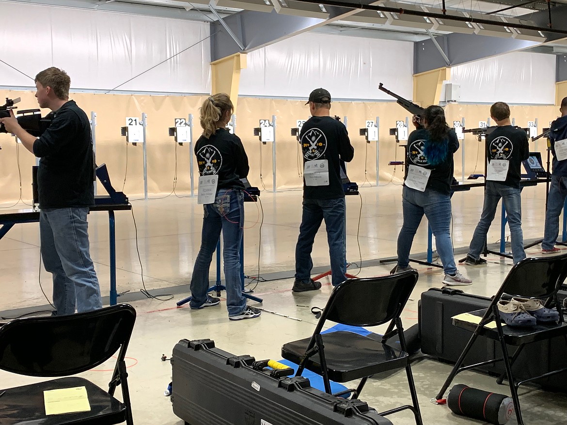 Members of the Mineral County Shooting Sports Association practice their skills during a competition this year. (Courtesy photo)