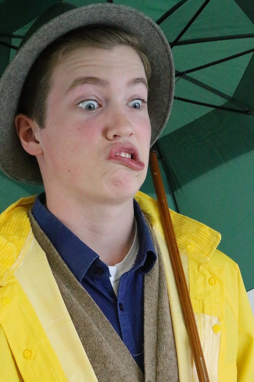 Chance Turnbull as Cosmo in Singin&#146; in the Rain. (Photos by Atwood Studios)