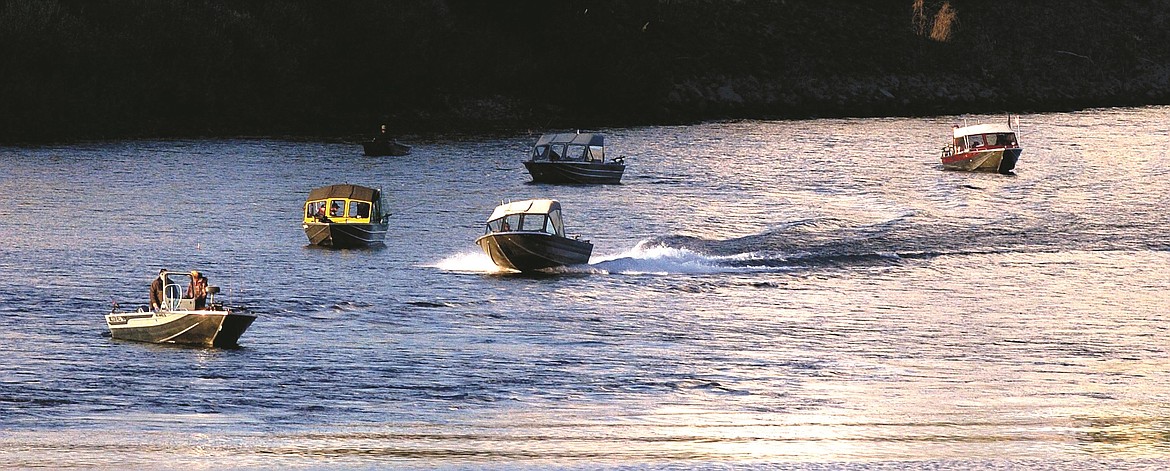 Called the aluminum hatch by local residents, the opening of the catch and keep steelheard fishery on the Clearwater River near Lewiston draws angler by the hundreds. (Eric Barker/Lewiston Tribune)