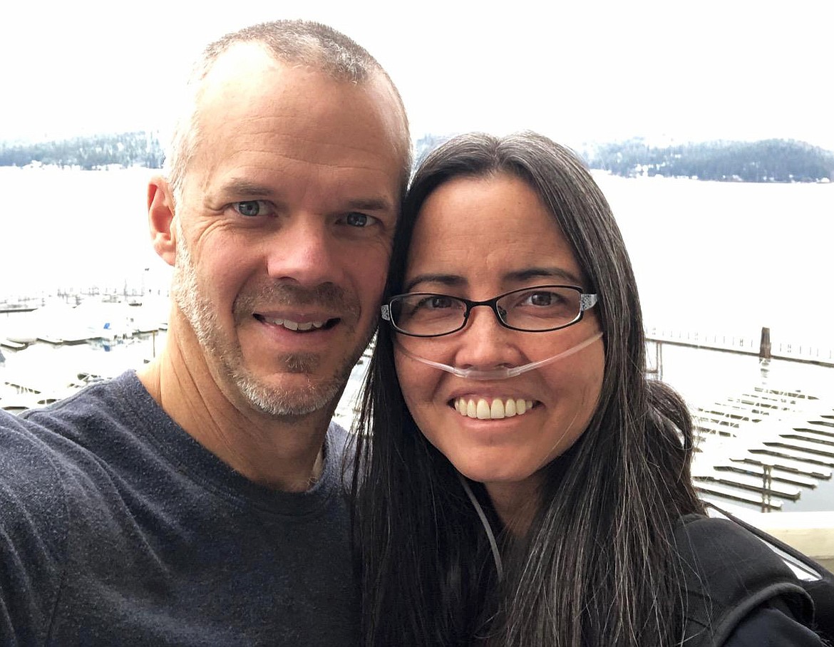 Corey and Jen McKenna are seen here at The Coeur d'Alene Resort last Thanksgiving, where they enjoyed the holiday fireworks. (Courtesy photo)