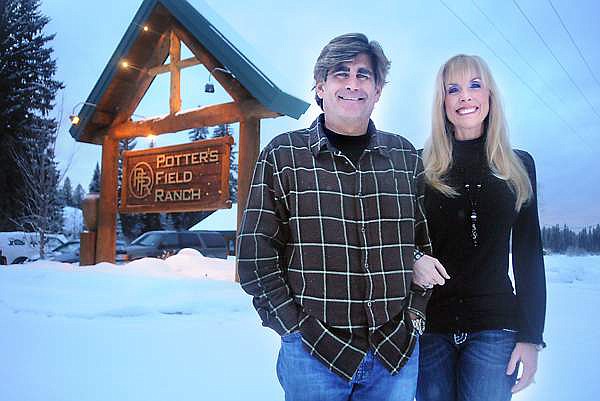 Potter’s Field Ministries founders Mike and Pam Rozell are pictured in 2011 outside their ranch. (Brenda Ahearn/Inter Lake file photo)