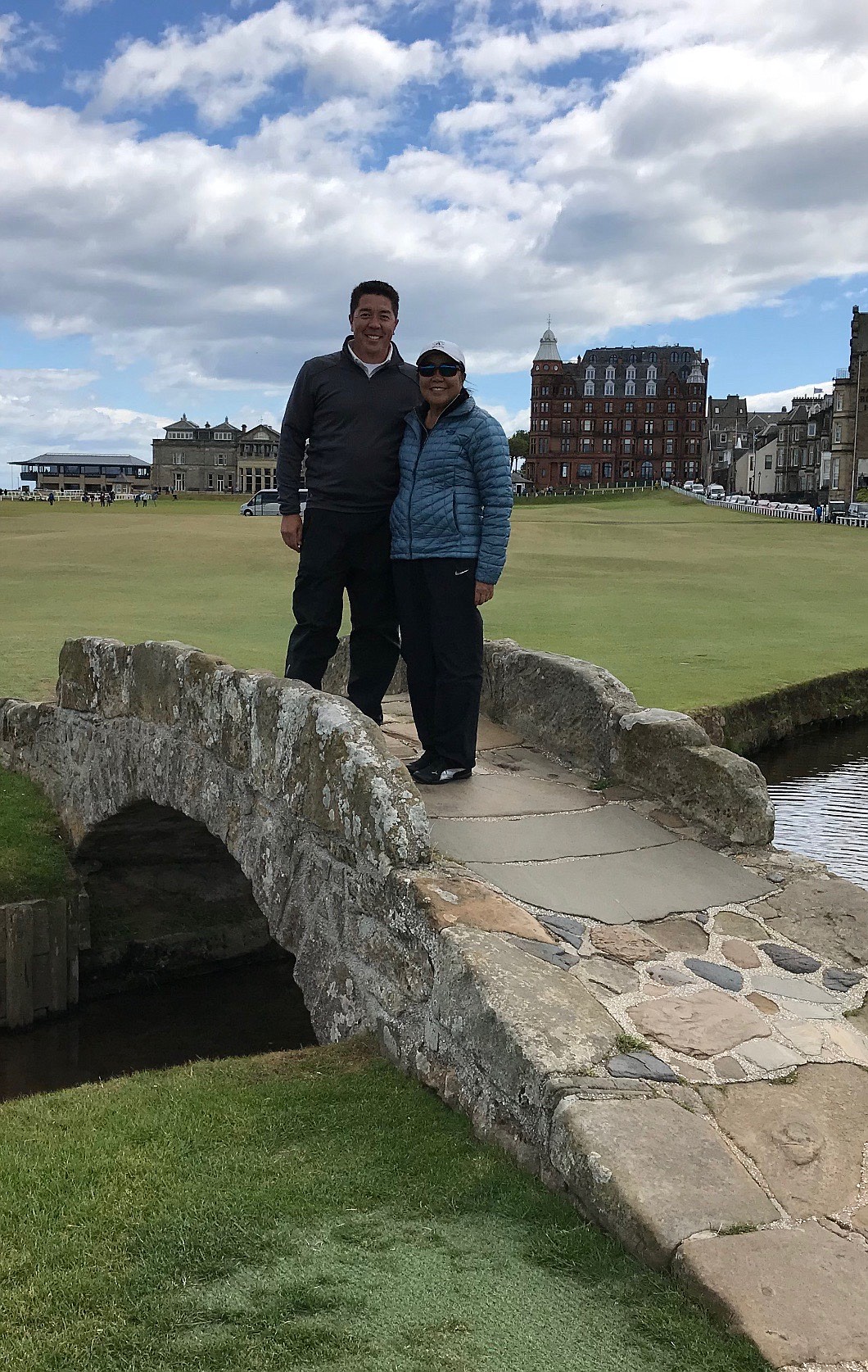 Photo courtesy REID HATLEY
Reid Hatley and his mom, Karen, at St. Andrews in 2018.