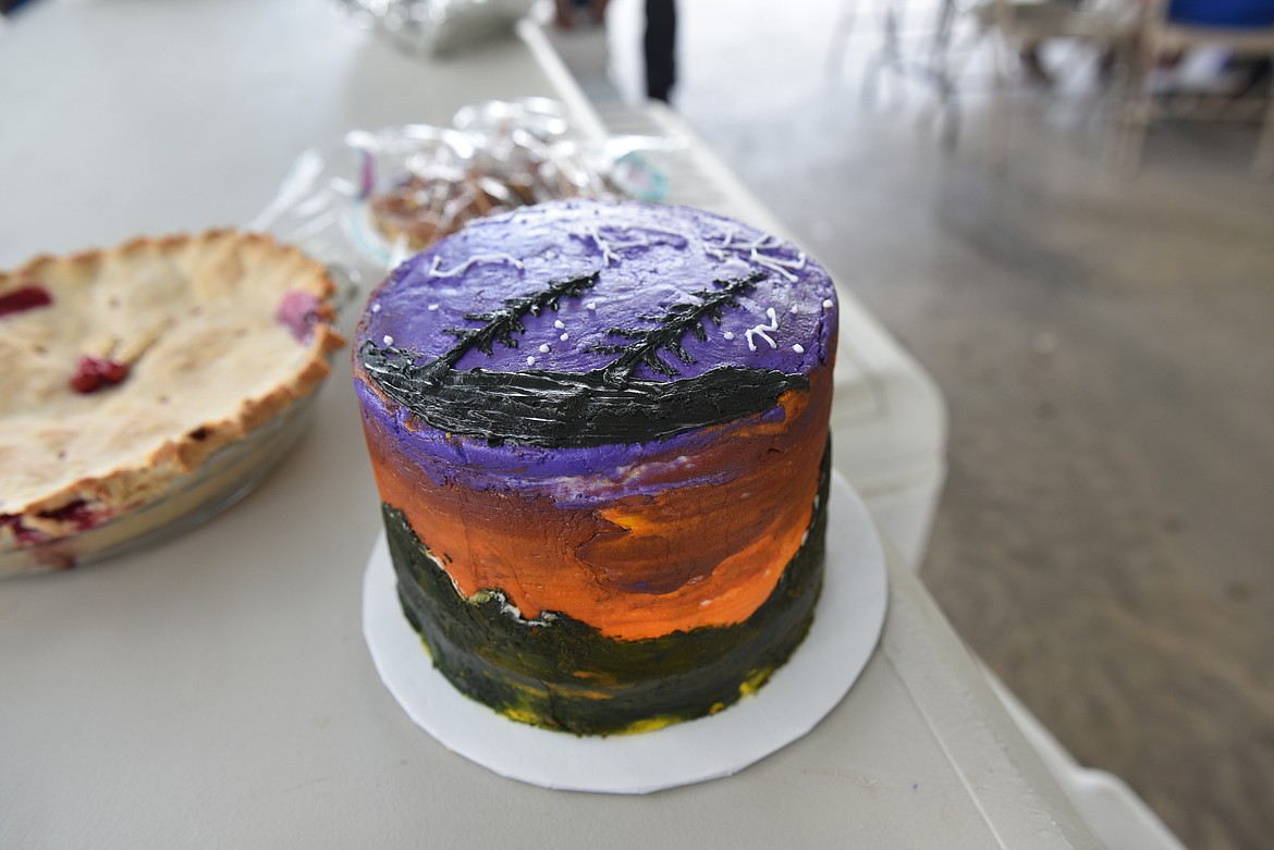 Annalysia Dumontier won first place with the &#147;Raspberry Pine Cake.&#148; (photo by Carolyn Hidy/Lake County Leader)