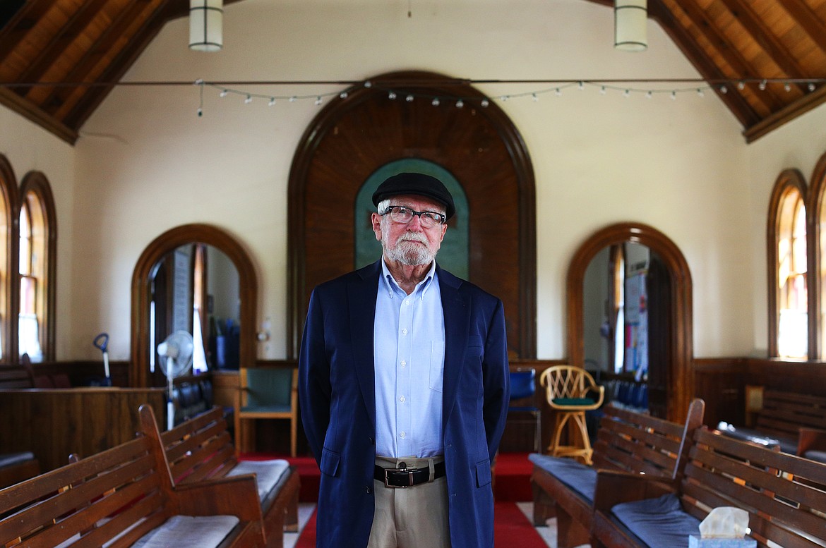 Kootenai County Historic Preservation Commission Chairman Robert Singletary, pictured here in the Fort Sherman Chapel (circa 1880), believes preserving history can be a great economic development tool. (Press/LOREN BENOIT)