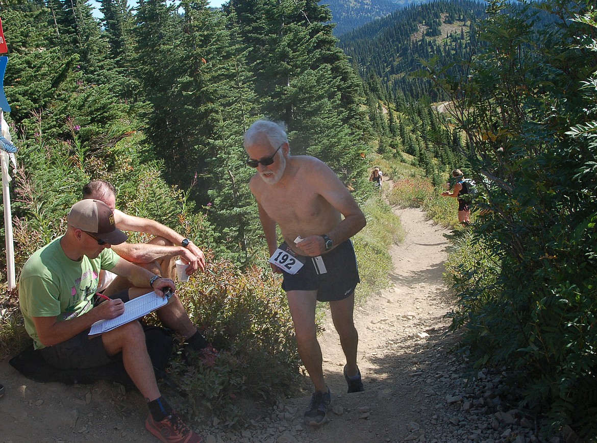 Mike Muldown runs in the Big Mountain Run in 2015. (Courtesy photo)