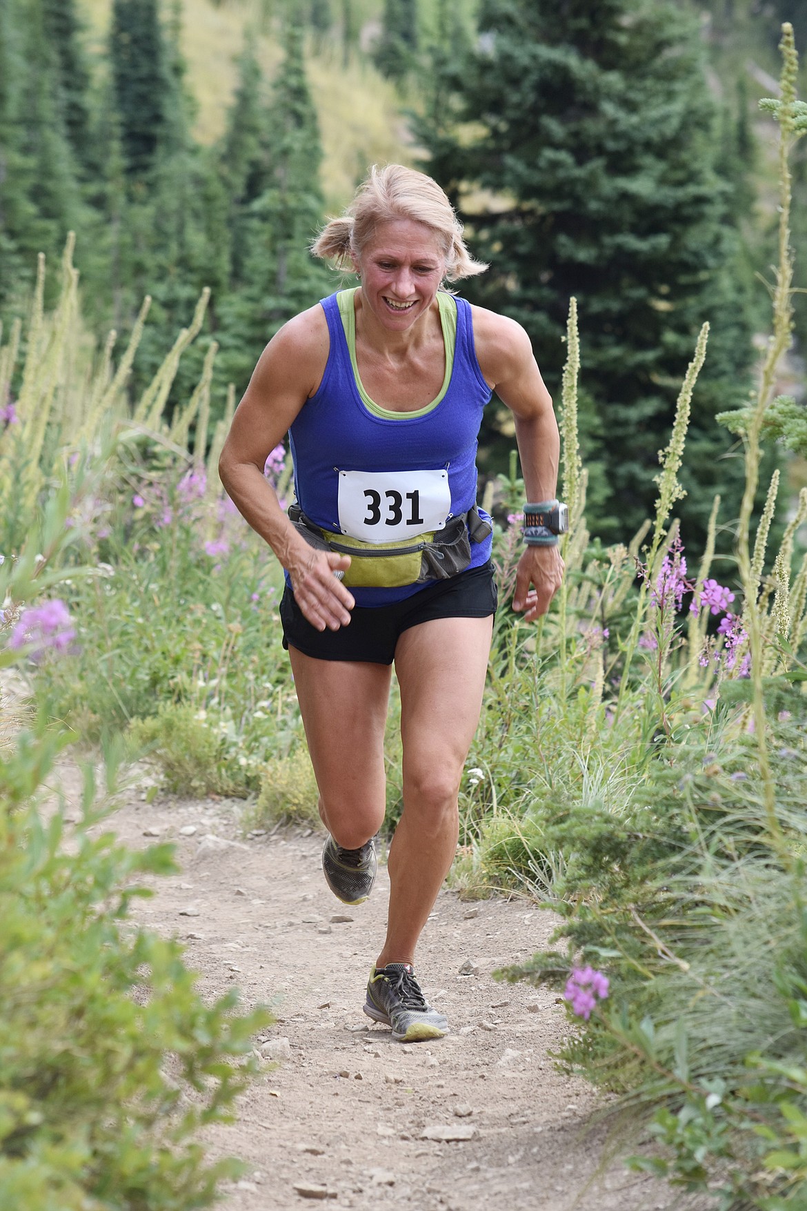 Vonda Garcia competes in the Big Mountain Run. (Courtesy photo)