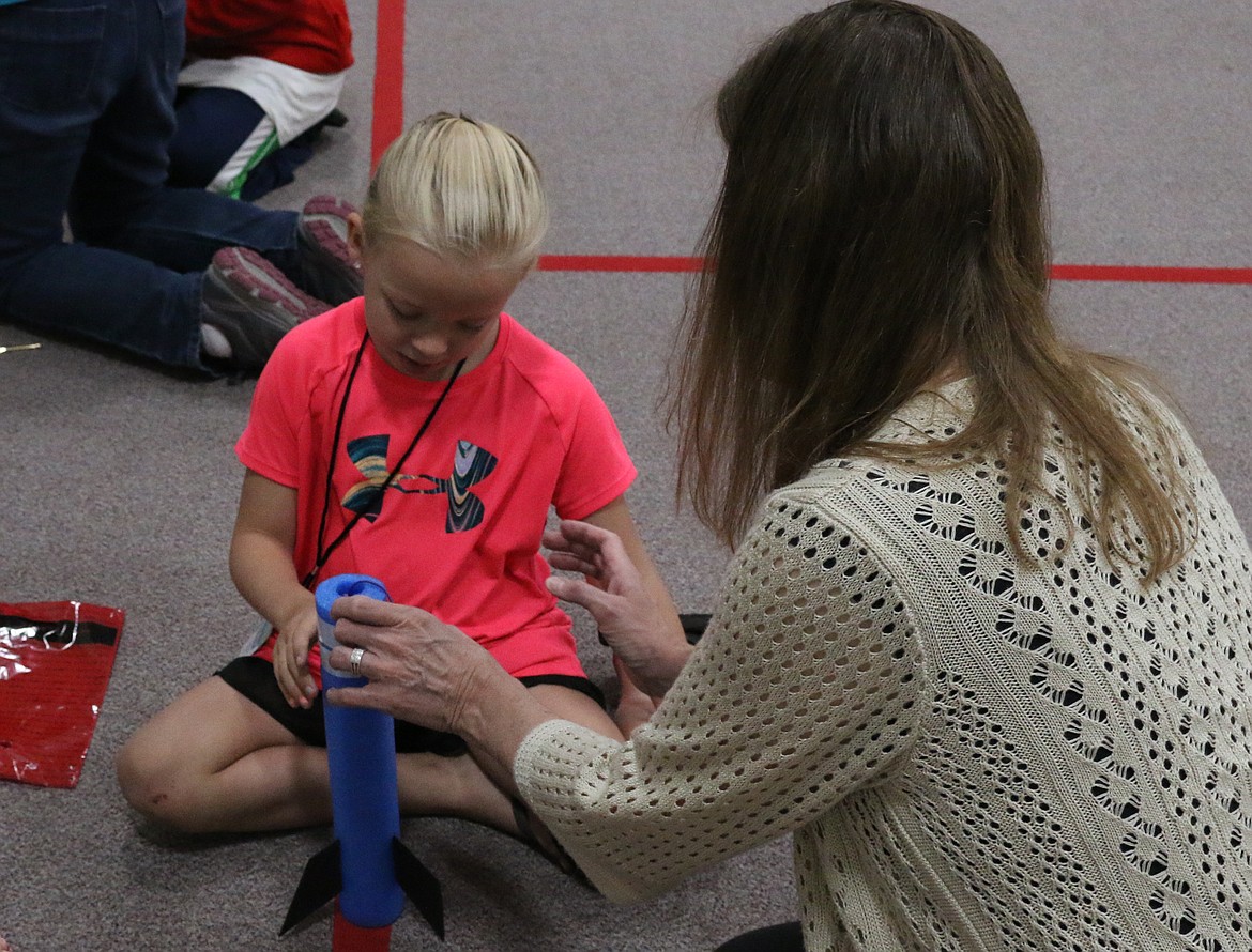 (Photo by MARY MALONE)
Students built and flew foam rockets as one of the many space-related STEAM activities kids enjoyed during Idaho Hill Elementary's Space Ranger Academy on July 18.