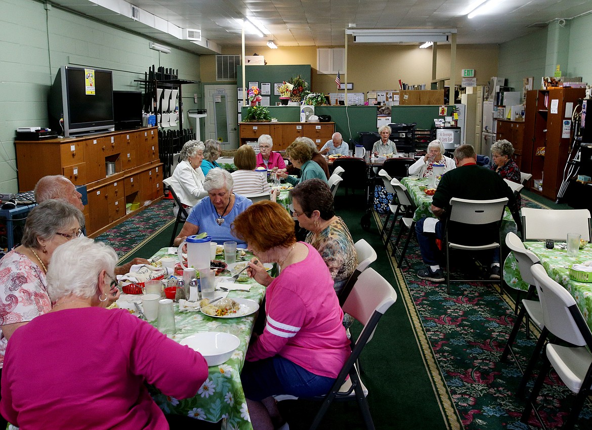 Around 30 guests on average attend lunch every Thursday at the Hayden Senior Center. (LOREN BENOIT/Press)