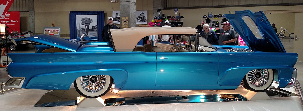 Courtesy photo
Tad and Sue Leach&#146;s &#147;Maybellene&#148; 1958 Lincoln Continental MKIII with a custom all-aluminum V-12, 940-horsepower engine will be among the vehicles on display at this weekend&#146;s Rod Run, organized by the North Idaho Classics Car Club in Post Falls.