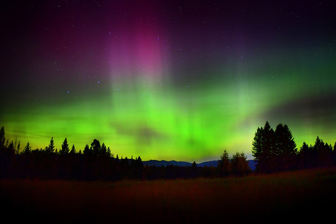 The northern lights put on a show in the early hours of Monday morning. (Jeremy Weber photo)