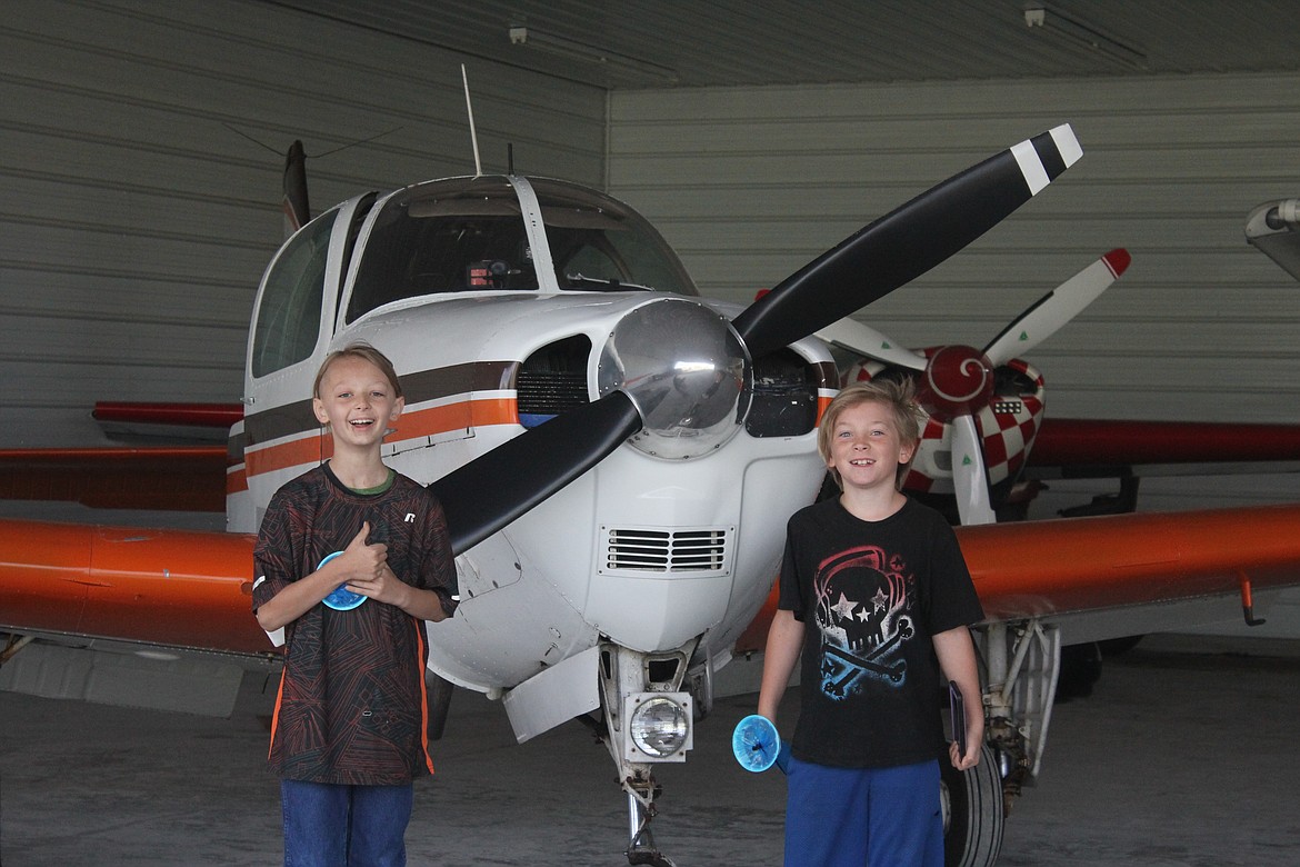 Photo by TANNA YEOUMANS
Jace Yeoumans and Lestat Lysiak were able to fly for the first time.