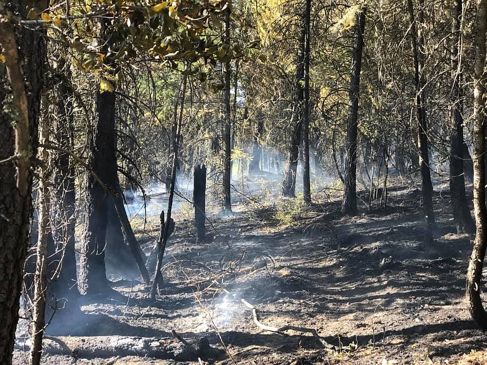 Photo by NORTH BENCH FIRE
The fire grew to about an acre in size before being contained.