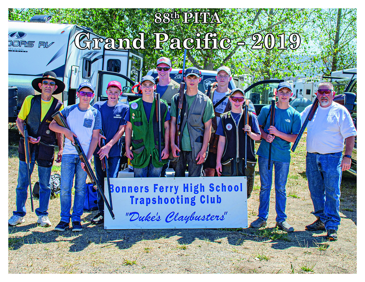 Photo by PROTOFIX PHOTOGRAPHY
The &#147;Duke&#146;s Claybusters&#148;, Bonners Ferry High School Trapshooting Club at the 88th PITA, Grand Pacific.