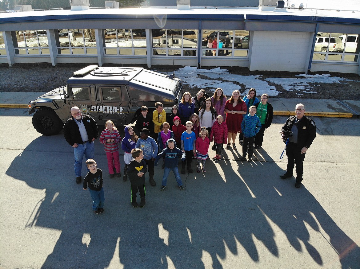 (Courtesy Photo)
The Humvee is a great tool to reach out to the younger generation like this group of 4H Friday Friends.