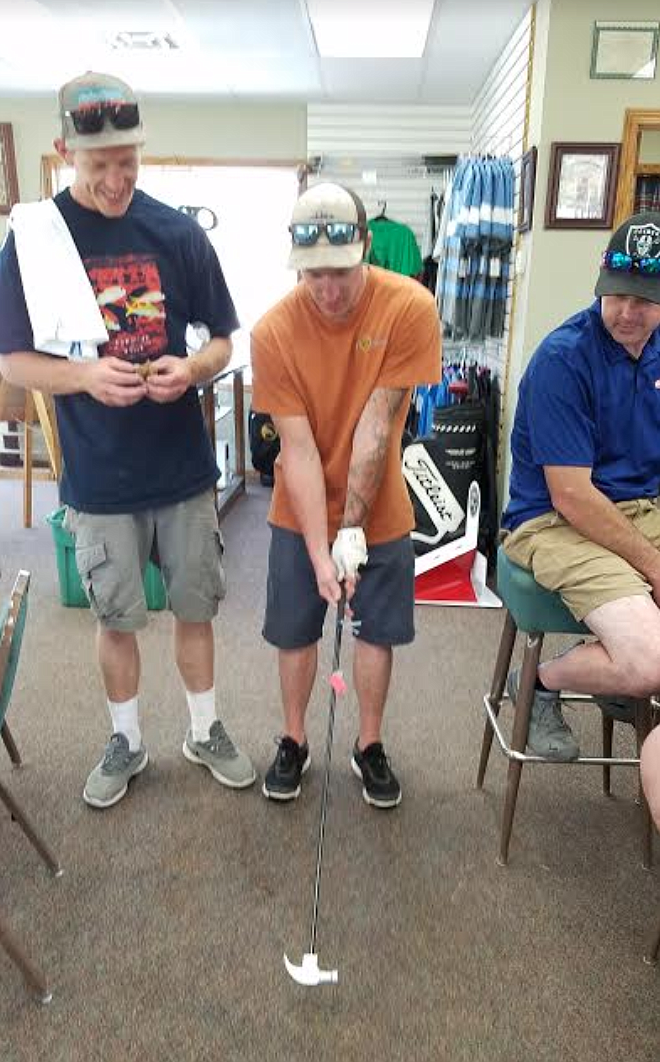 Courtesy photo
Will Yergler shows off his newly won driver at the Pinehurst Days Golf Scramble.