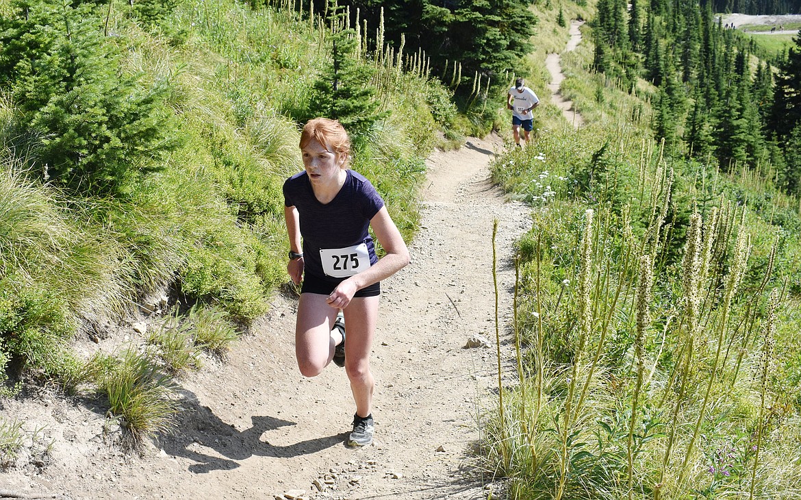 Madelaine Jellison earned the title of Princess of the Mountain and was the fastest female runner Saturday in the 37th annual Big Mountain Run. (Photo courtesy Barrett Gray)