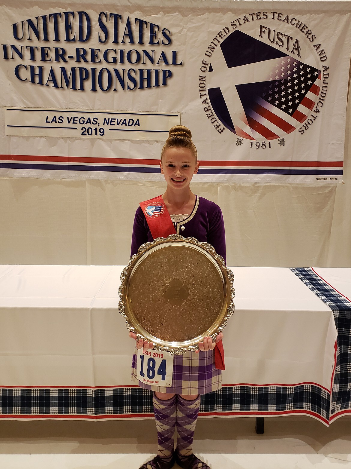 Highland dancer Victoria Hawkins, 15, came in second place in the Federation of United States Teachers and Adjudicators Highland United States Inter-Regional Championship and fourth place in the FUSTA North American Championship, both held July 19 to 23 in Las Vegas.

Courtesy photo