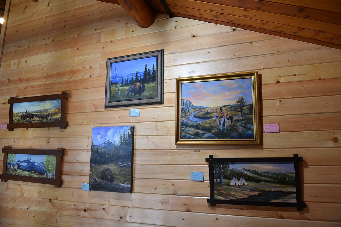 ST. IGNATIUS graduate Jerry Krantz, a Western artist now of Great Falls, is one of many area talents on display in the gallery of Allard&#146;s Candy and Gift Store. (Carolyn Hidy/Lake County Leader)