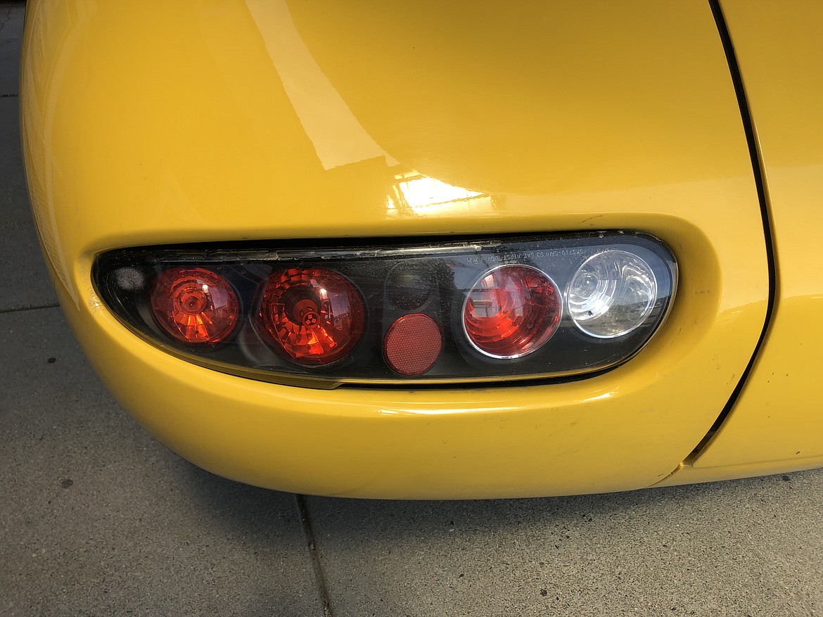 Photos by  PRESS STAFF
The Oscar Mayer Wienermobile&#146;s tail lights are custom made to help the hotdoggers drive safely.