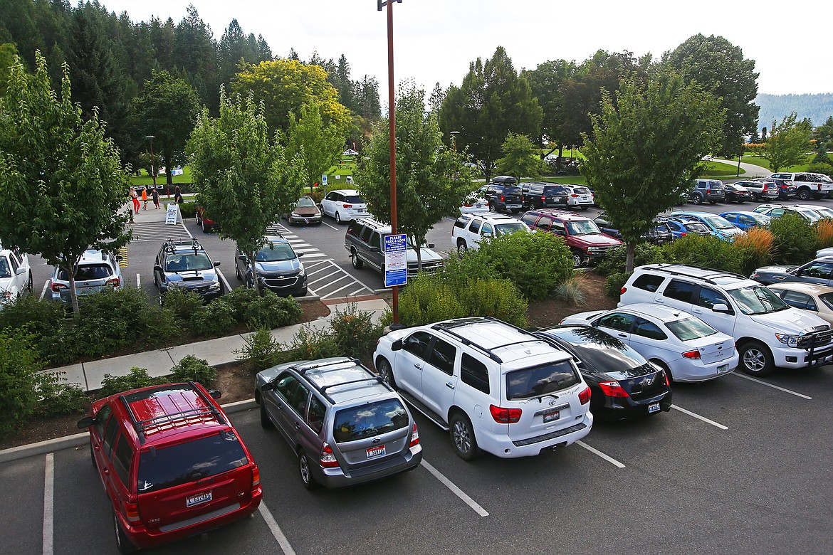 The parking permit proposal would allow Coeur d'Alene residents to purchase an optional annual permit for $10 that would give them up to two hours per day at McEuen or Memorial Field at no further charge. (LOREN BENOIT/Press)