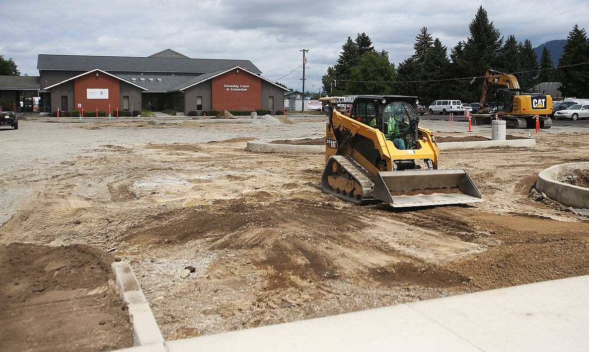 LOREN BENOIT/Press
Construction continues on the parking lot at Lake City Junior Academy. The school serves students from pre-K to 10th grade, but it will be able to expand to include 11th grade next year and 12th grade the following year.