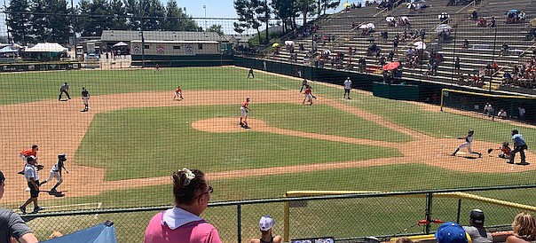 KALE FENTER/Special to the Press
Coeur d&#146;Alene&#146;s Tyler Voorhees drives in the go-ahead run in the bottom of the fifth inning on Saturday to give Coeur d&#146;Alene a 4-3 lead.