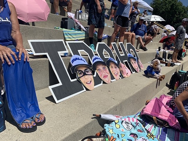 KALE FENTER/Special to the Press
Fans brought all kinds of signs to root on the Coeur d&#146;Alene Little League team during this week&#146;s Northwest Regional tournament in San Bernardino, Calif.