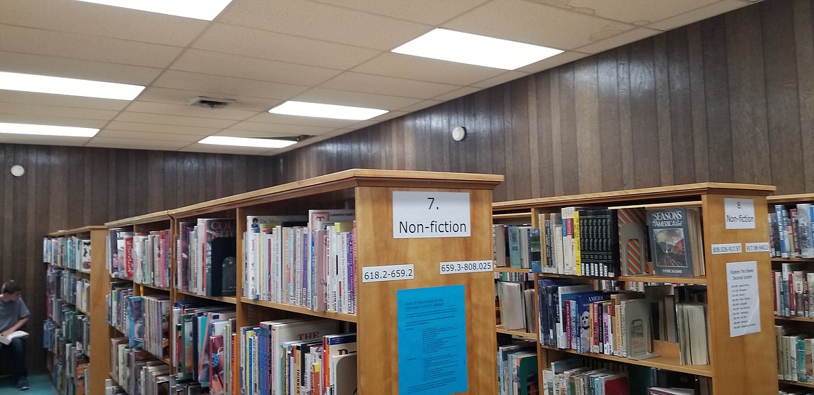 Photo by MANDI BATEMAN
The Maker Wall will go up in the nonfiction section of the Boundary County Library.