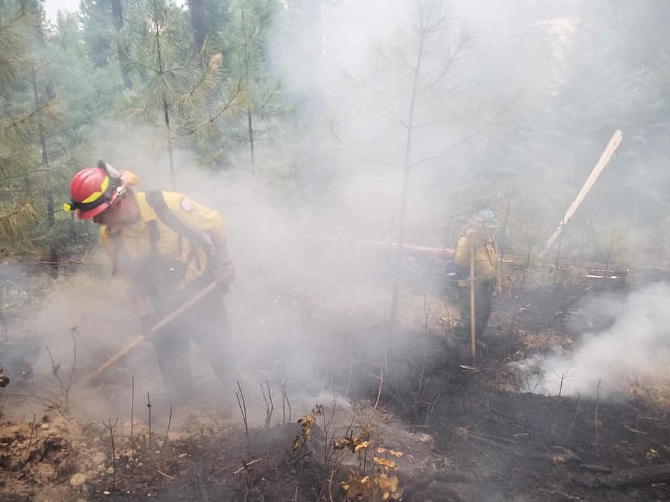 Photo by NORTH BENCH FIRE
Lightning sparked this small wildlands fire on Saturday.