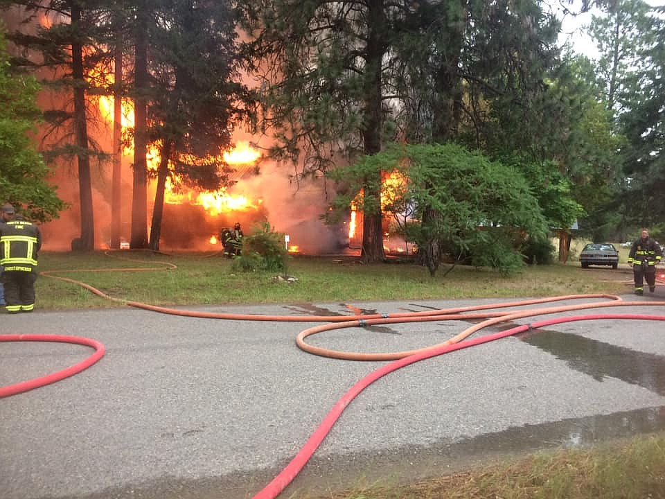 Photo by NORTH BENCH FIRE
A fire completely destroyed a house on Sunday on Roosevelt Road.