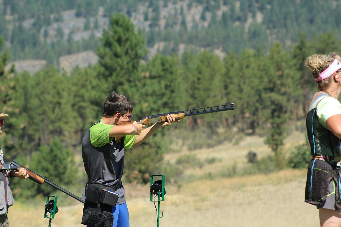 AJ JERMYN, a Plains local, competes in the ATA Trapshoot. (John Dowd/Clark Fork Valley Press)