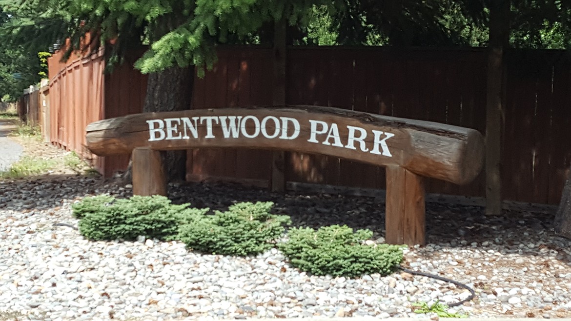 Entrance to the Bentwood Park Neighborhood off 15th Street in Coeur d&#146;Alene.