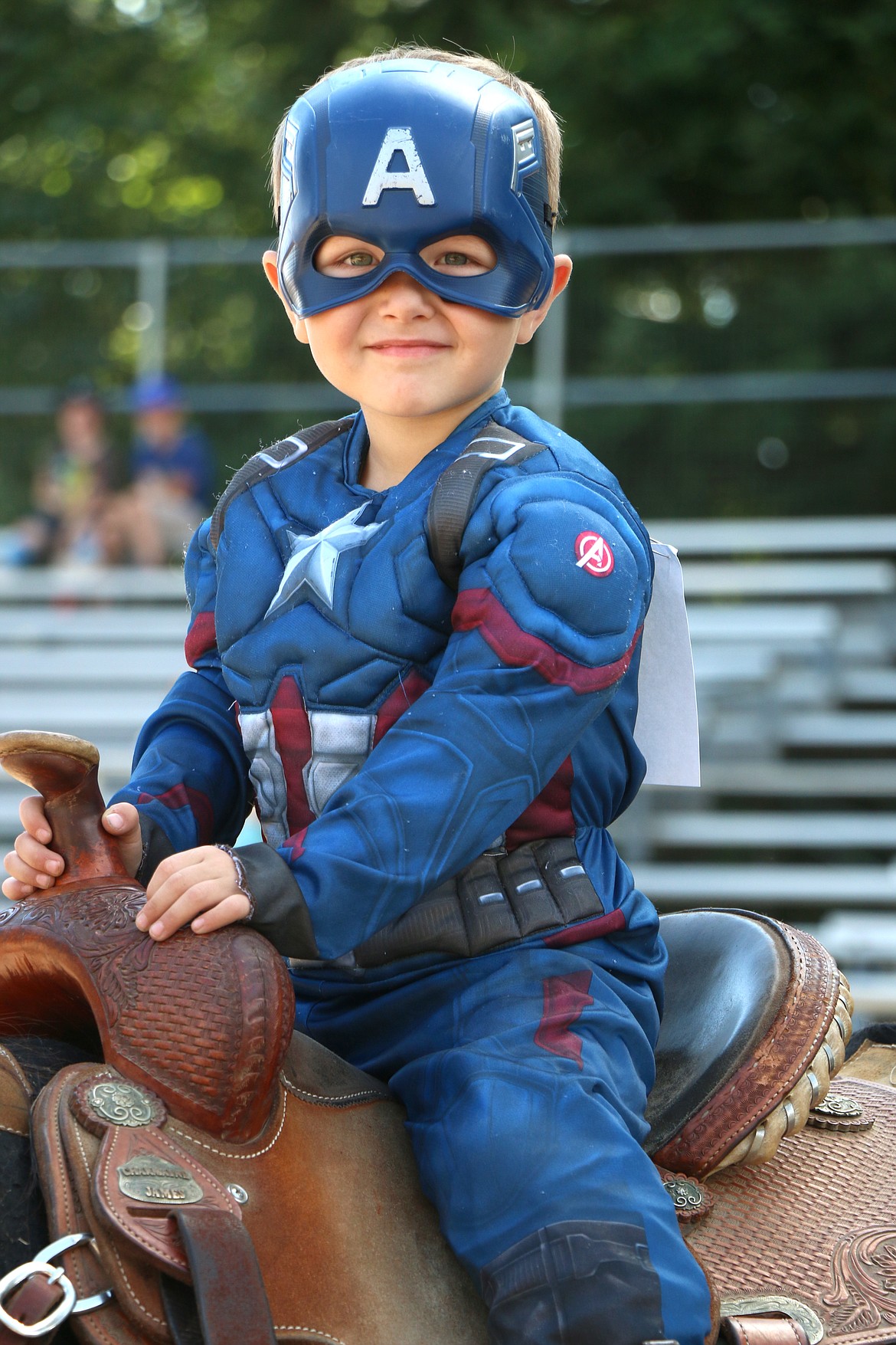 &#147;Captain America&#148; showed up for Thursday&#146;s Little Folks Horse Show.