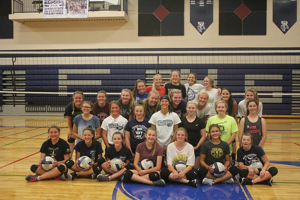 Photo by TANNA YEOUMANS
The 2019 Bonners Ferry High School volleyball team.