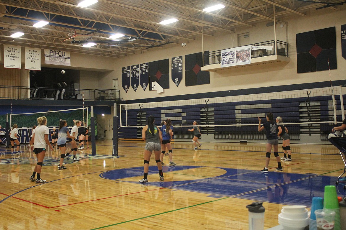 Photo by TANNA YEOUMANS
With rigorous practices, the volleyball team hopes to earn its share of wins.