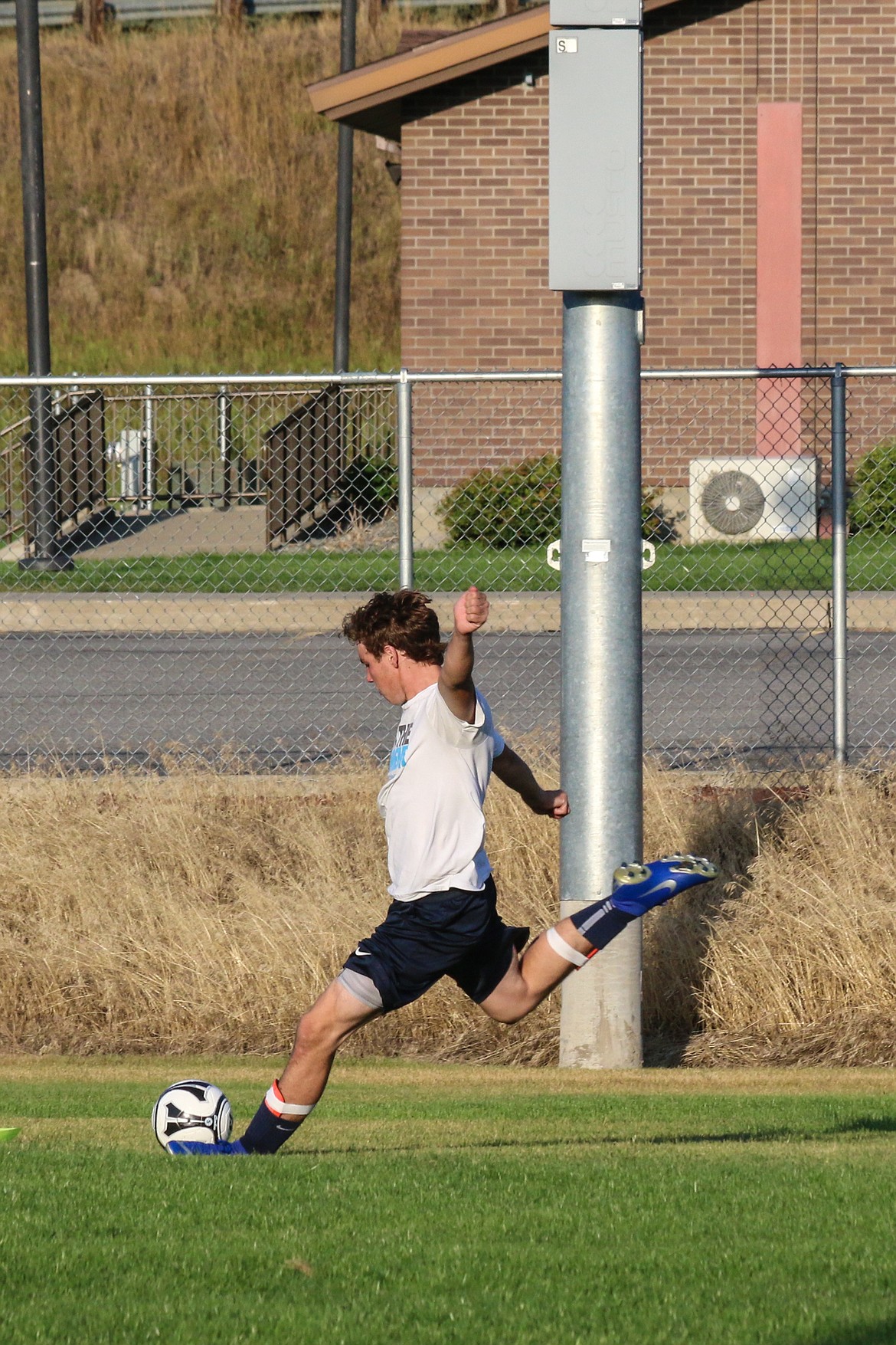 Photo by MANDI BATEMANDalin Foster practicing for the 2019 soccer season.