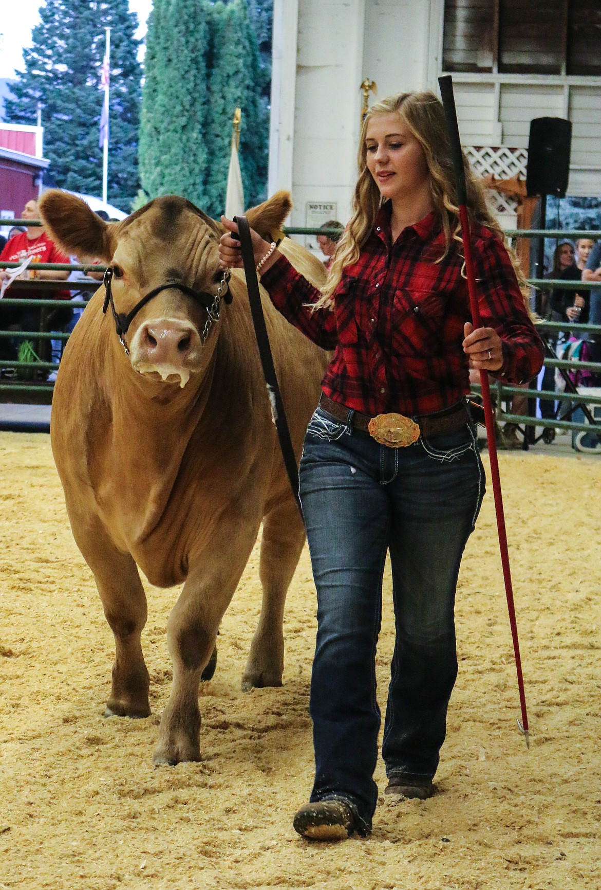 Hailey Chouinard with her beef entry.