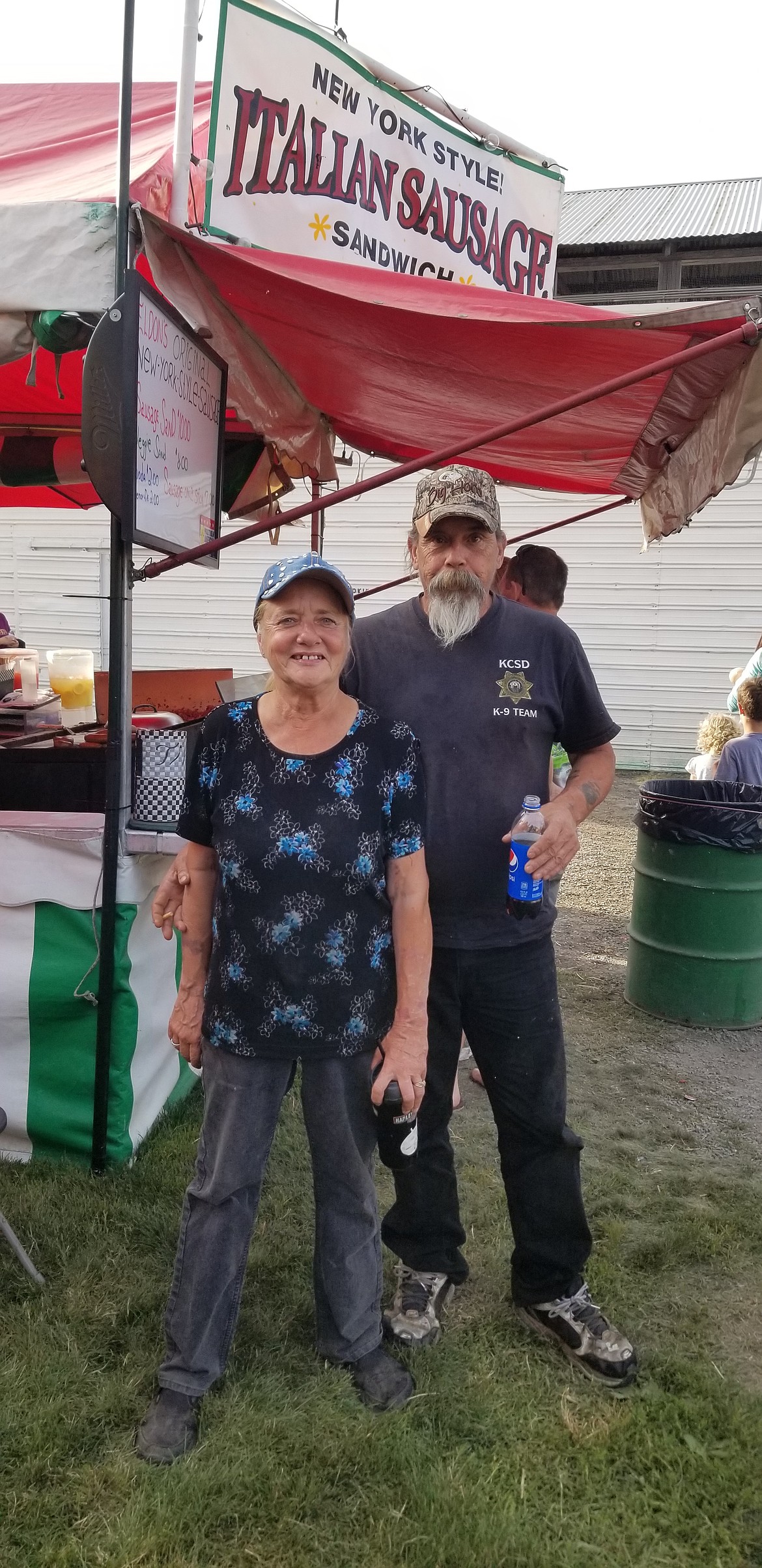 Photo by MANDI BATEMAN
The Italian sausage booth, run by Gail Rush and her partner Paul Tompkin.