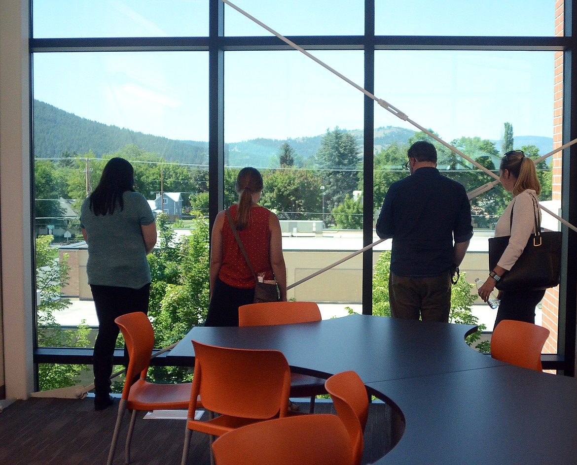 A new conference room at Flathead High School offers views toward Lone Pine State Park. (Matt Baldwin/Daily Inter Lake)