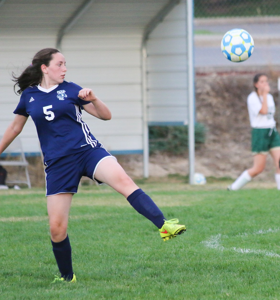 Photo by MANDI BATEMAN
Junior Morgan Swanson in action against St. Maries.