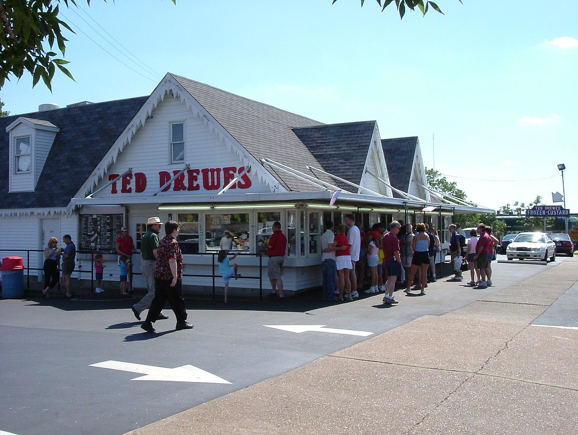 WIKIMEDIA COMMONS
Ted Drewes family-owned frozen custard company on Route 66 in St. Louis boasts being the &#147;Best ice cream shop in the world.&#148;