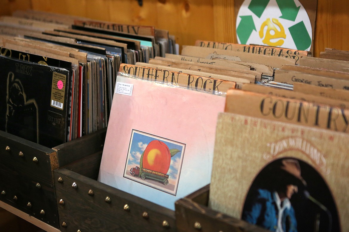 Rows of records organized by genre are displayed at Spanky&#146;s and Gus record shop in downtown Whitefish.