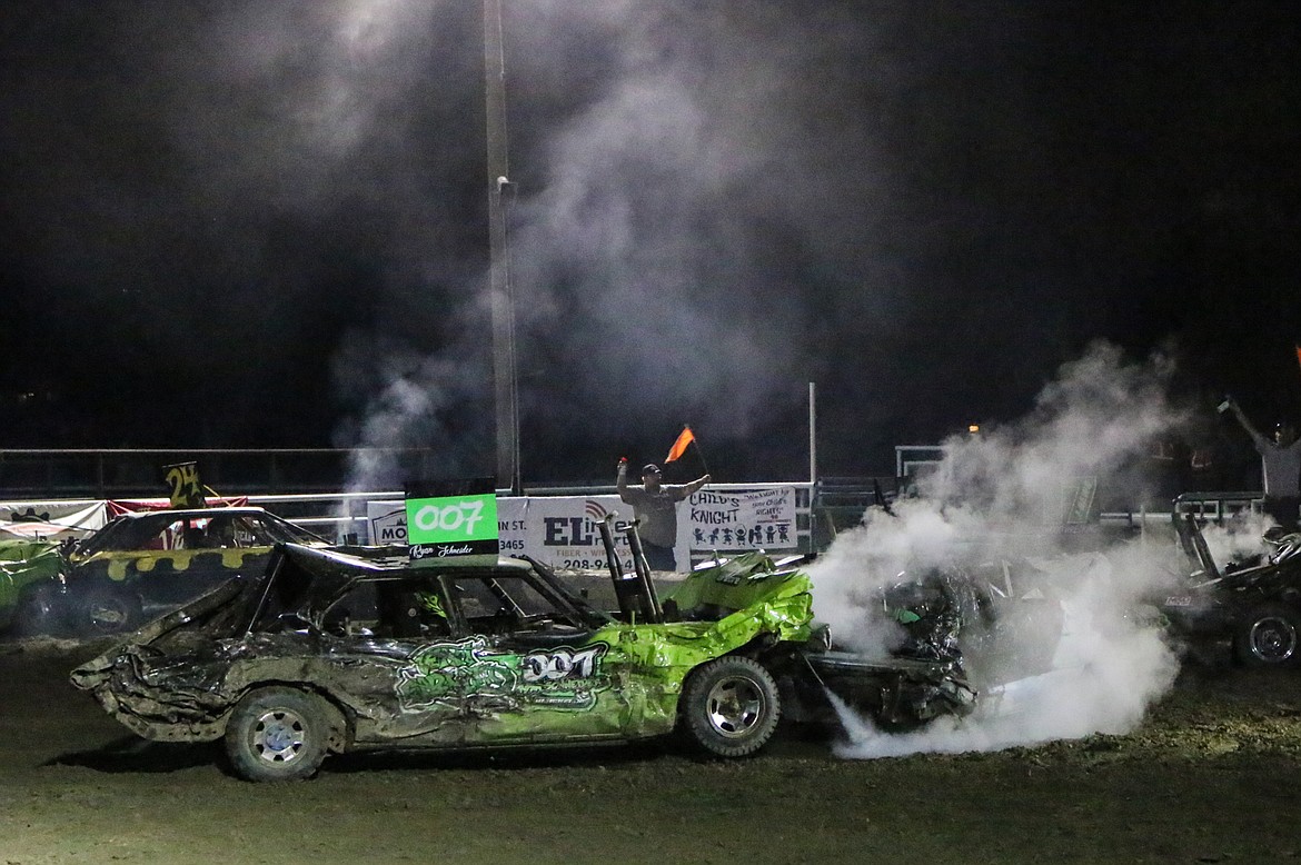 Photo by MANDI BATEMAN
The winning car, driven by Ryan Schneider.