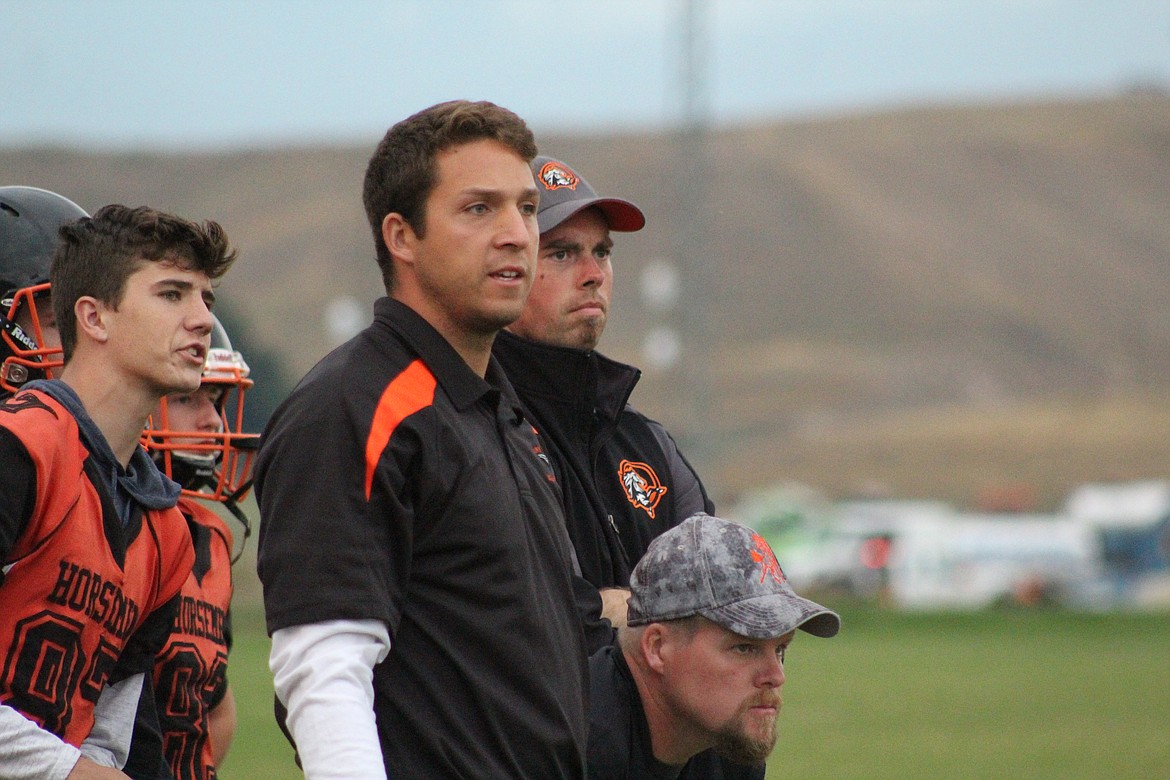 THE PLAINS coaching staff was frustrated last Friday night during their game against the Seeley Swan Blackhawks. (John Dowd/Clark Fork Valley Press)