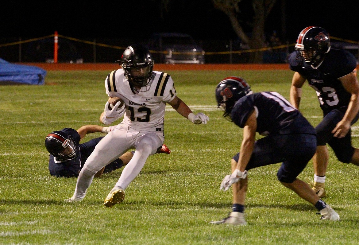 Casey McCarthy/ Columbia Basin Herald Royal wide receiver Cooper Christensen had a huge day to open the season for the Knights, with 187 yards and three TD's on seven catches.